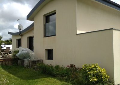 Ravalement de façade, Portsall Ploudalmezeau, peinture, lavage, toiture, mur